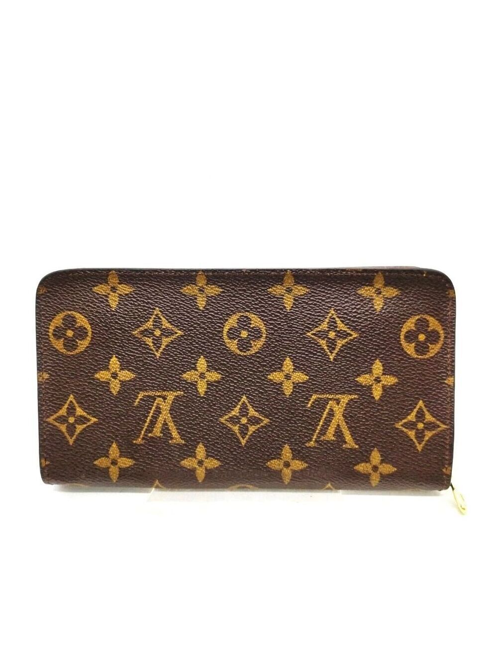 Louis Vuitton Brown Monogram Leather Wallet 298-070425